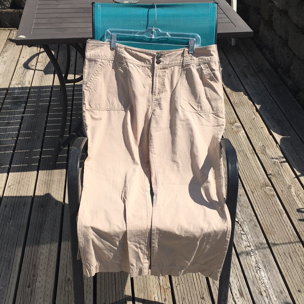 Aventura Organic Cotton Tan Relaxed Fit Vacation Hiking Pants Women’s Size 14